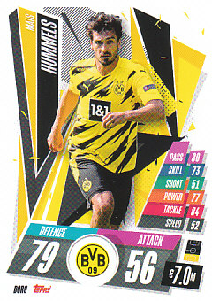Mats Hummels Borussia Dortmund 2020/21 Topps Match Attax CL #DOR06